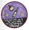 Santa Says/Spirits Unrimmed Salad Plate