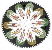 Tiptoe Tulips Unrimmed Dinner Plate