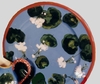 Geranium Rimmed Dinner Plate