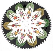 Tiptoe Tulips Unrimmed Salad Plate