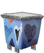 True Blue Valentine Square Footed Planter