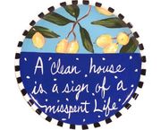 Words of Wisdom/Misspent Life Unrimmed Salad Plate
