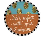Words of Wisdom/Squat Unrimmed Salad Plate