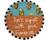 Words of Wisdom/Squat Unrimmed Salad Plate