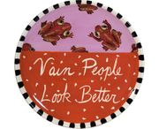 Words of Wisdom/Vain Unrimmed Salad Plate