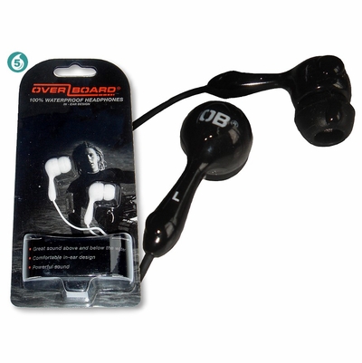 OverBoard Waterproof Headphones - Black