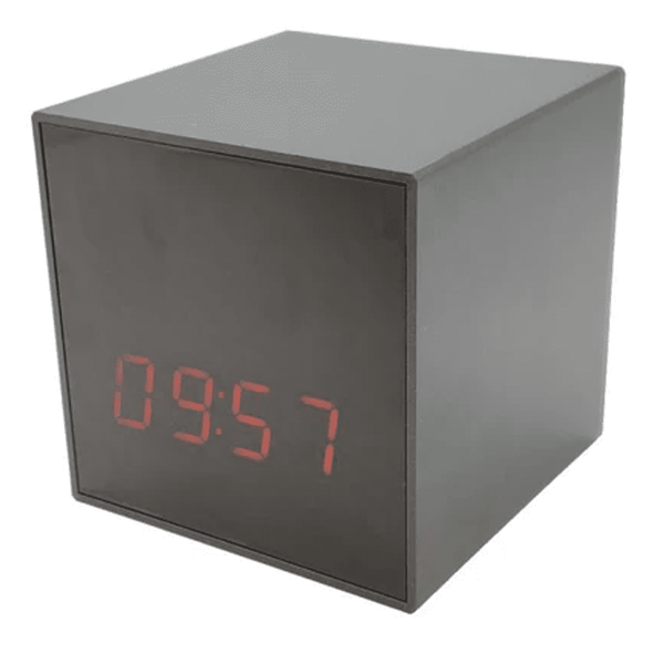 Alarm Cube Clock Hidden WiFi Spy Camera with Audio Bluetooth Speaker