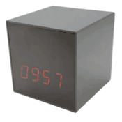 Alarm Cube Clock Hidden WiFi Spy Camera with Audio Bluetooth Speaker