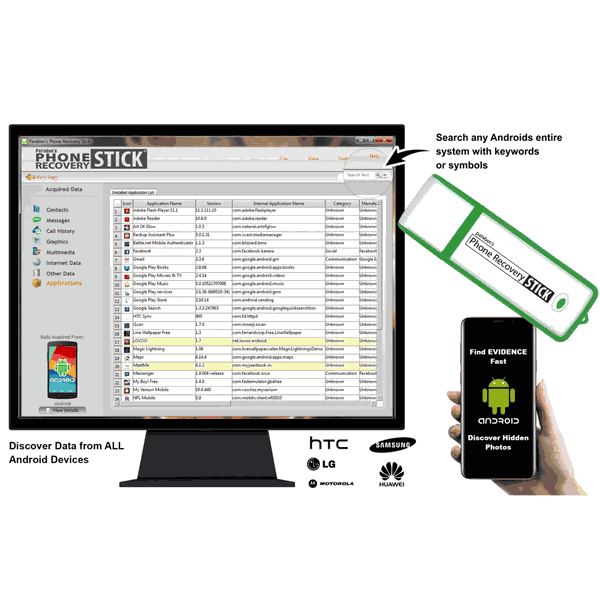 Android Phone Recovery Stick | Professional Mobile Forensic Data Retrieval by Paraben