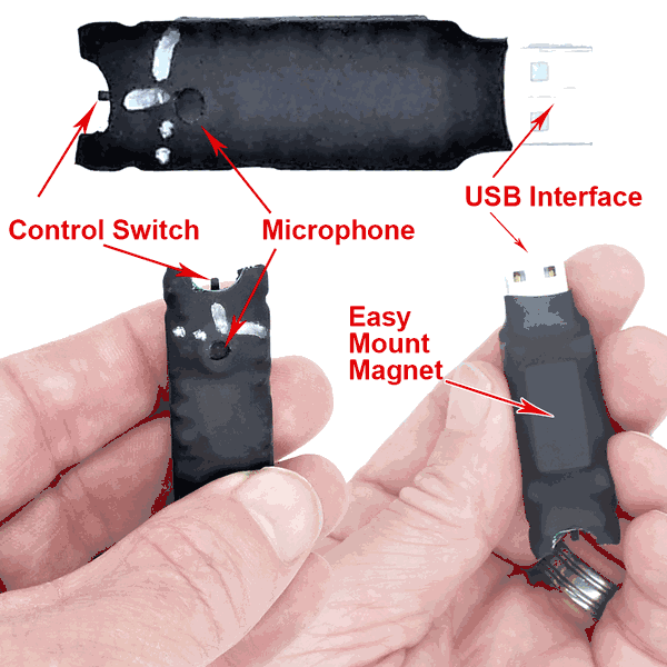 Custom Built Voice Activated Spy Audio Recorder w/ Extremely Sensitive