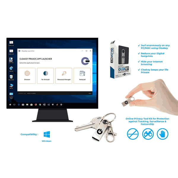 Cloakey Portable Online Privacy USB: Your Hardware VPN for Total Anony