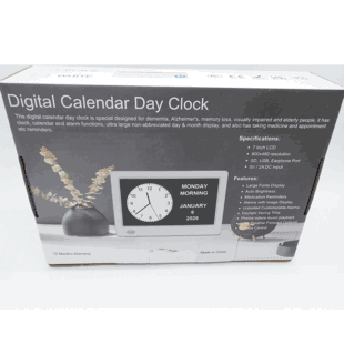 Hidden Camera Digital Photo Frame Clock |1080P WiFi Spy Cam with Moti