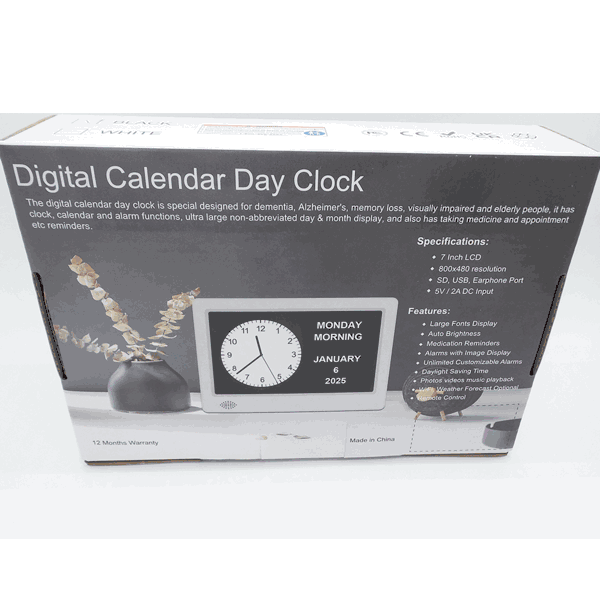 Hidden Camera Digital Photo Frame Clock |1080P WiFi Spy Cam with Moti