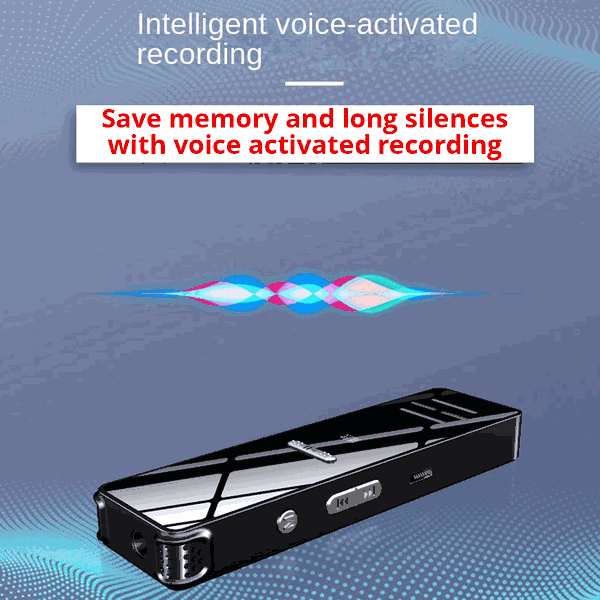 Password protected Spy Audio Recorder Voice Activated Hidden Device 