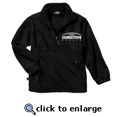 1/4 Zip Heavyweight Fleece Black Pullover Jacket