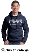 NSU Youth Navy Blue Hooded Sweatshirt With Full Front Print