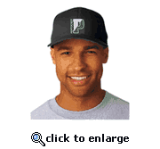 Pentucket Black Flex Fit Baseball Hat with Embroidered Logo