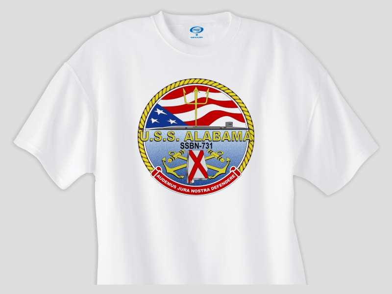 SSBN731 USS Alabama Insignia TShirt