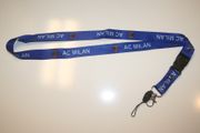 1 AC MILAN BLUE SOCCER FOOTBALL LANYARD KEYCHAIN PASSHOLDER ... NEW