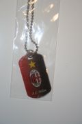 1 AC MILAN FC FOOTBALL CLUB SOCCER DOG TAG...NEW