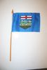 1 ALBERTA CANADIAN PROVINCIAL FLAG 4" X 6"  SMALL STICK FLAG WITH 10 " POLE .. NEW