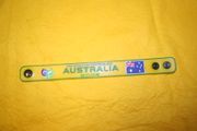1 AUSTRALIA FIFA WORLD CUP SOCCER YELLOW WRIST BAND FOOTBALL