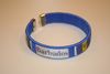1 BARBADOS BLUE  COUNTRY FLAG FLEXIBLE C BRACELET WRISTBAND ... SOCCER CRICKET ...NEW