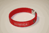 1 BENFICA FOOTBALL CLUB RED FLEXIBLE METAL NYLON BRACELET .... SOCCER PORTUGAL NEW