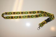 1 BOB MARLEY JAMAICA COUNTRY FLAG LANYARD KEYCHAIN PASSHOLDER ... NEW