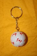 1 CANADA COUNTRY FLAG SOCCER BALL KEYCHAIN ...NEW