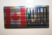 1 CANADA LARGE COUNTRY FLAG METALIC BUMPER STICKER ... NEW