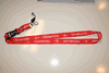 1 DENMARK COUNTRY FLAG RED LANYARD KEYCHAIN PASSHOLDER ... NEW