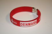 1 DENMARK RED COUNTRY FLAG BRACELET ... NEW