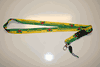 1 DOMINICA COUNTRY FLAG GREEN AND YELLOW LANYARD KEYCHAIN PASSHOLDER NECKSTRAP ... NEW