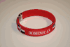 1 DOMINICAN REPUBLIC RED COUNTRY FLAG FLEXIBLE NYLON BRACELET ... NEW