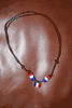 1 FRANCE COUNTRY FLAG METAL NECKLACE FIFA WORLD CUP SOCCER NEW
