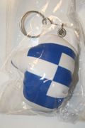 1 GREECE COUNTRY FLAG BOXING GLOVE KEYCHAIN .. NEW