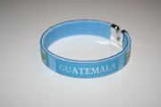 1 GUATEMALA COUNTRY FLAG FLEXIBLE METAL NYLON BRACELET WRISTBAND ... NEW