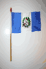 1 GUATEMALA NATIONAL COUNTRY FLAG 4" X 6" SMALL STICK FLAG ON 10" POLE ... NEW