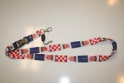 1 HRVATSKA CROATIA COUNTRY FLAG LANYARD KEYCHAIN PASSHOLDER .. NEW