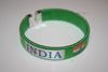 1 INDIA COUNTRY FLAG FLEXIBLE METAL NYLON BRACELETS .. NEW