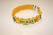 1 INTER MILAN SOCCER FOOTBALL YELLOW FLEXIBLE METAL NYLON BRACELET .. NEW