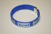 1 ISRAEL COUNTRY FLAG FLEXIBLE METAL BLUE NYLON BRACELET ... NEW