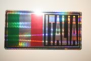 1 ITALIA LARGE COUNTRY FLAG METAL BUMPER STICKER ... FIFA WORLD CUP SOCCER FOOTBALL ... NEW