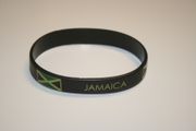 1 JAMAICA BLACK COUNTRY FLAG SILICONE BRACELET ... SOCCER CRICKET ...NEW