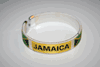 1 JAMAICA WHITE COUNTRY FLAG FLEXIBLE METAL NYLON BRACELET ... NEW