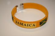 1 JAMAICA YELLOW COUNTRY FLAG BRACELET ... FIFA WORLD CUP SOCCER FOOTBALL ... NEW