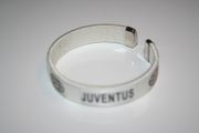 1 JUVENTUS WHITE SOCCER FOOTBALL CLUB FLEXIBLE METAL NYLON BRACELET ... NEW
