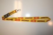 1 MACEDONIA COUNTRY FLAG LANYARD KEYCHAIN PASSHOLDER ...NEW