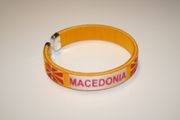 1 MACEDONIA YELLOW COUNTRY FLAG METAL BRACELET ... NEW
